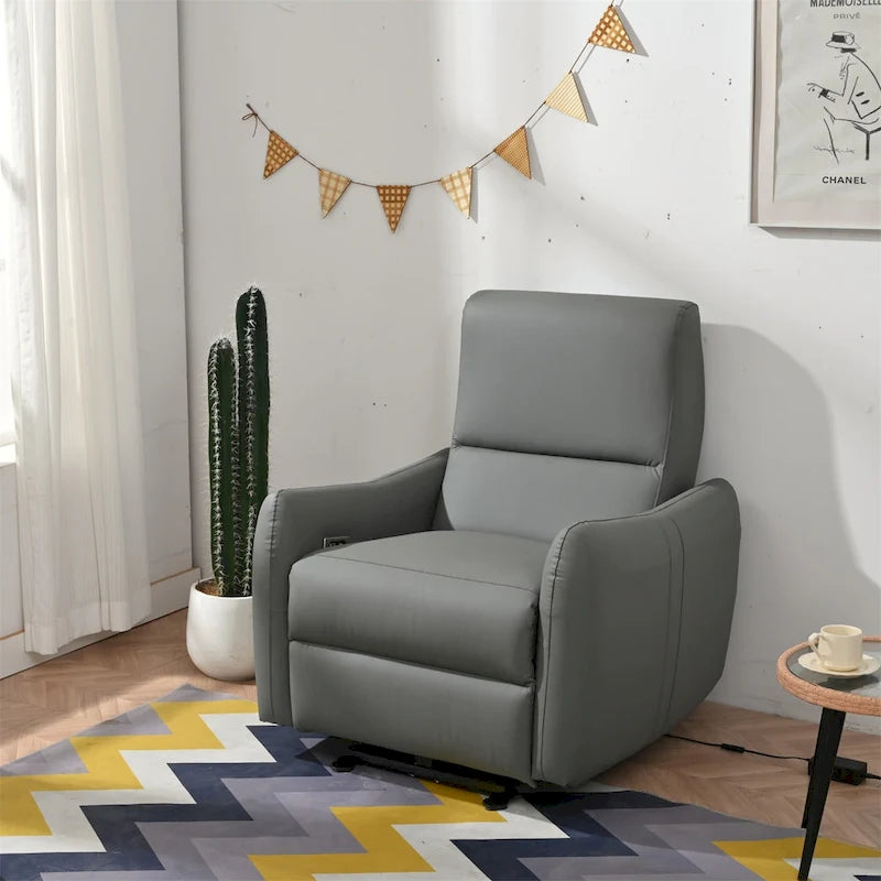 Fauteuil inclinable électrique avec port USB, fauteuil inclinable mural peu encombrant