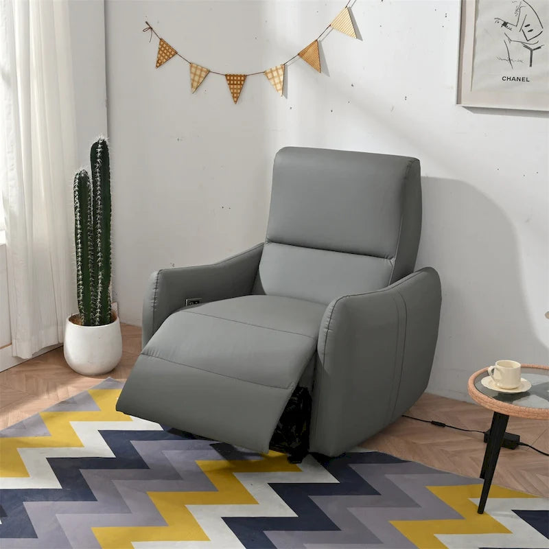 Fauteuil inclinable électrique avec port USB, fauteuil inclinable mural peu encombrant