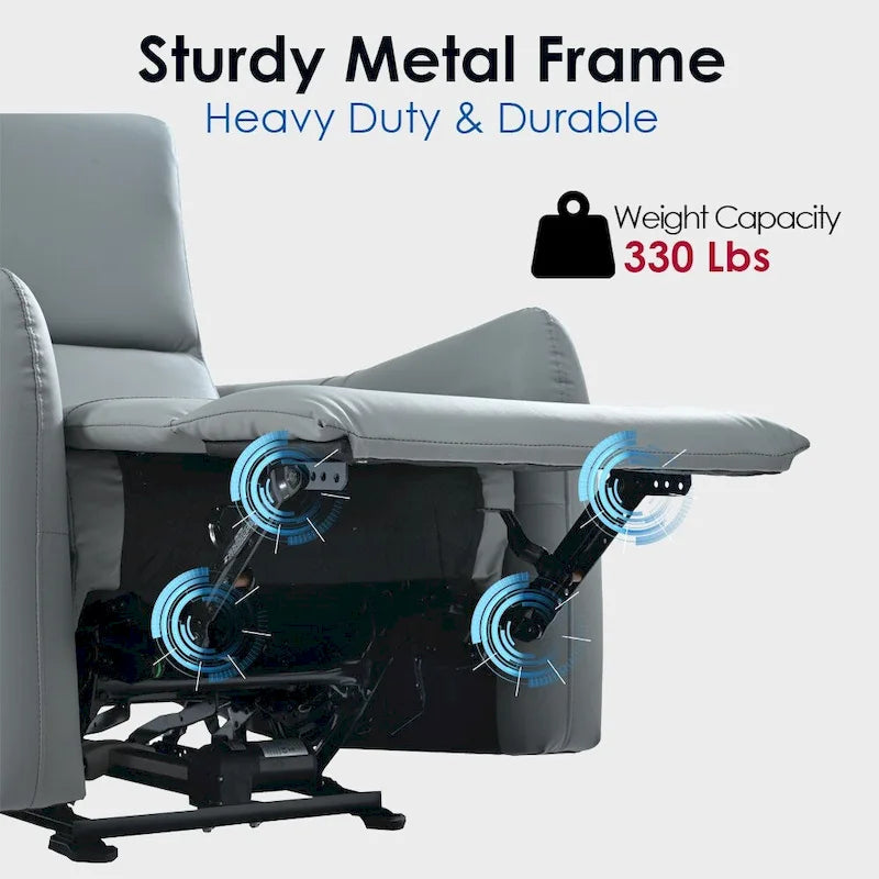 Fauteuil inclinable électrique avec port USB, fauteuil inclinable mural peu encombrant