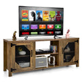 Meuble TV multimédia pour téléviseurs jusqu'à 65 po avec acier – 58 x 15,5 x 24 po