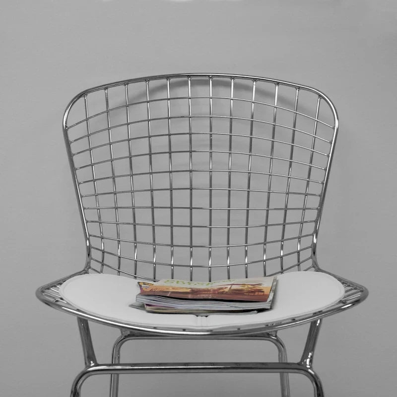 Tabouret de comptoir en fil de chrome du milieu du siècle (Lot de 2) - N/A