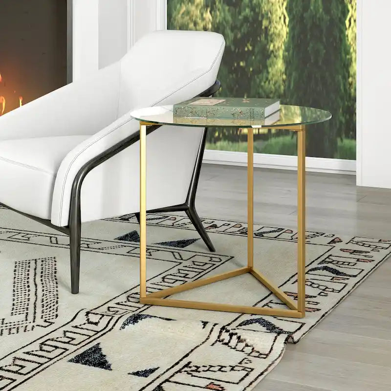Jenson 24 Wide Round Side Table - 24 Wide