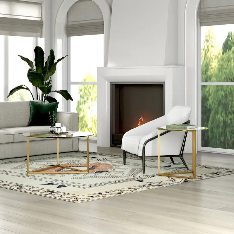 Table d'appoint ronde de 24 po de large - 24 po de large