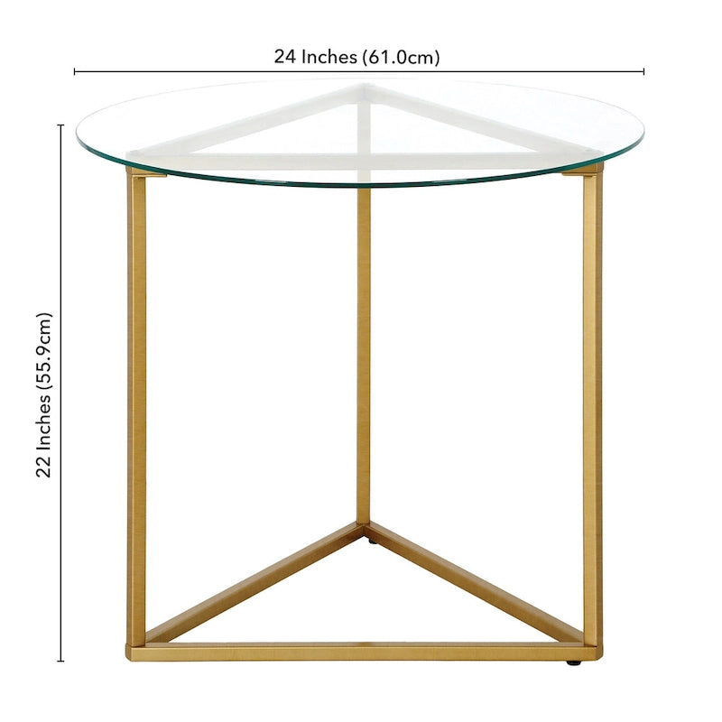 Table d'appoint ronde de 24 po de large - 24 po de large