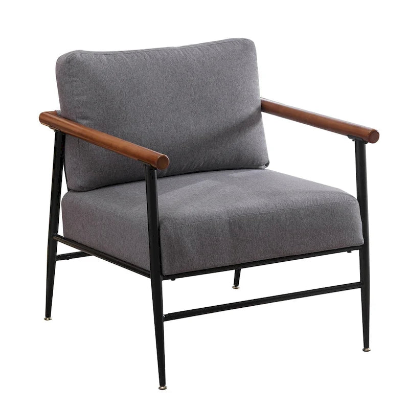 Fauteuil simple et confortable rembourré pour salon