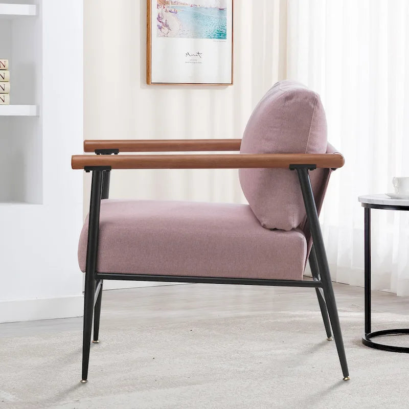 Fauteuil simple et confortable rembourré pour salon