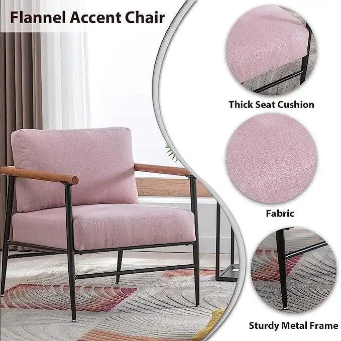 Fauteuil simple et confortable rembourré pour salon