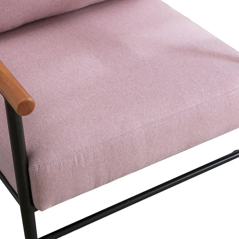 Fauteuil simple et confortable rembourré pour salon