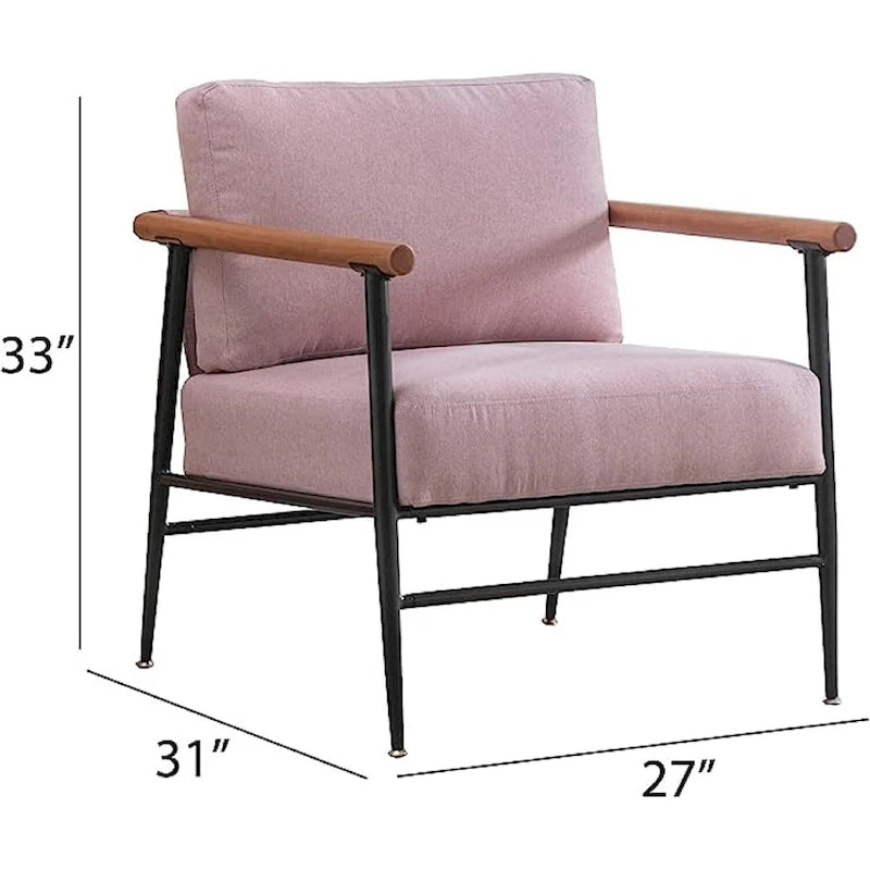 Fauteuil simple et confortable rembourré pour salon
