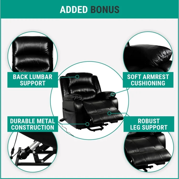 Fauteuil inclinable électrique avec fonction releveur, canapé, fauteuil releveur électrique télécommandé, fauteuils releveurs électriques confortables pour personnes âgées