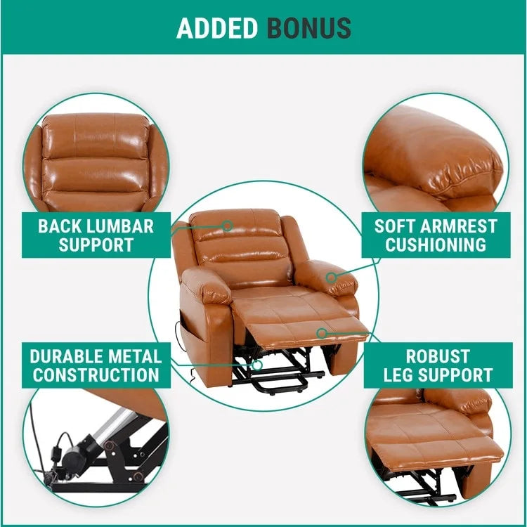 Fauteuil inclinable électrique avec fonction releveur, canapé, fauteuil releveur électrique télécommandé, fauteuils releveurs électriques confortables pour personnes âgées