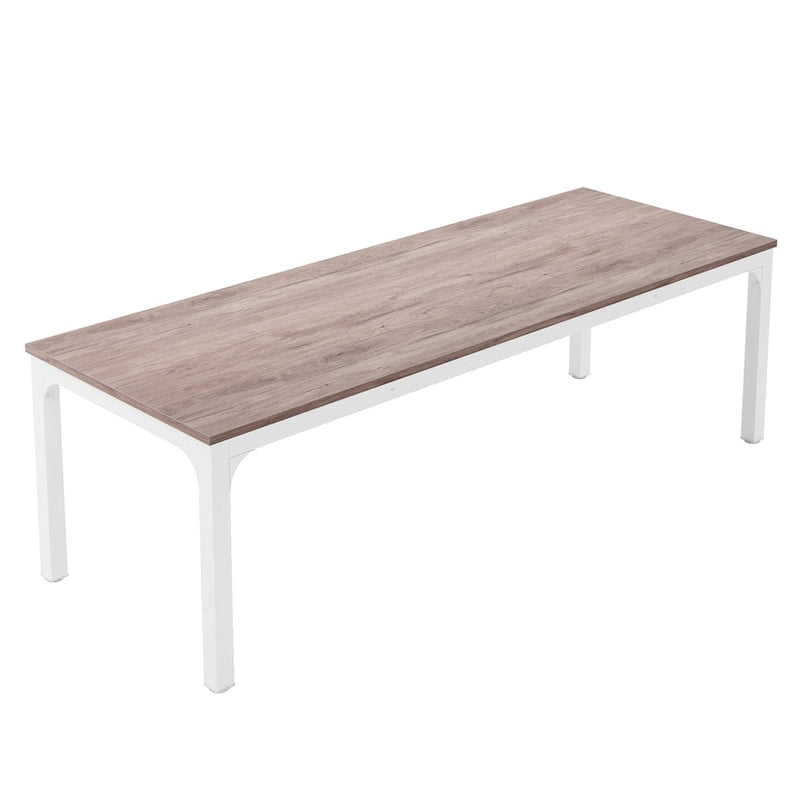 Bureau d'ordinateur extra long de 200 cm, bureau double, grand bureau d'écriture