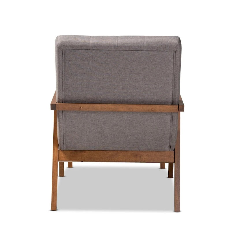 Ensemble fauteuil et repose-pieds rembourrés