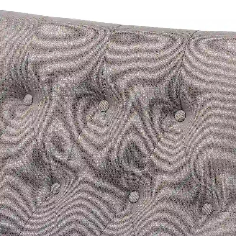 Ensemble fauteuil et repose-pieds rembourrés