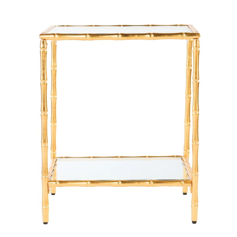 Table d'appoint avec plateau en verre