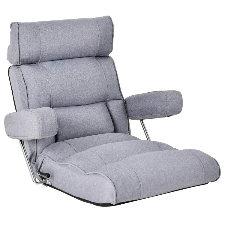 Fauteuil canapé pliant réglable avec dossier inclinable en 6 positions – 80 x 72,4 x 75 cm