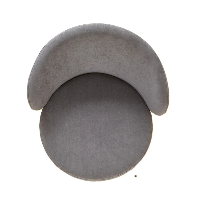 Fauteuil d'appoint de salon en velours, style milieu de siècle