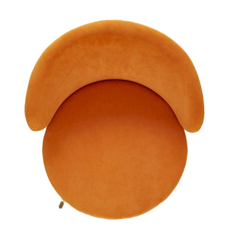Fauteuil d'appoint de salon en velours, style milieu de siècle
