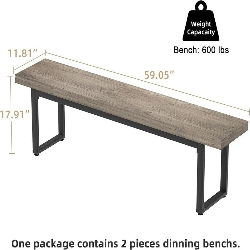 Bancs de table de cuisine intérieure de ferme