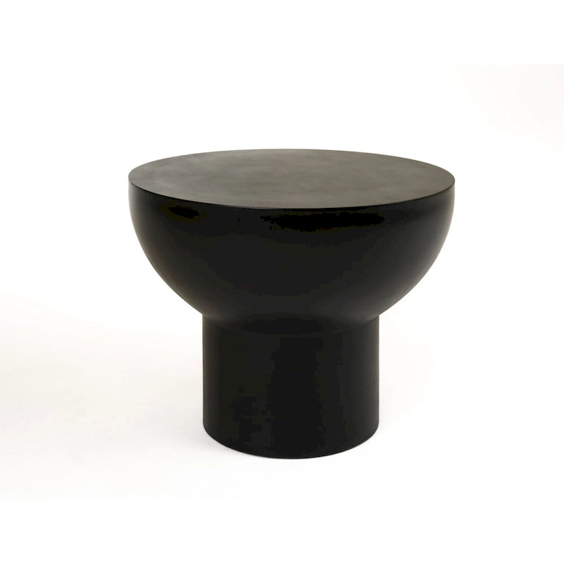 Table d'appoint moderne en béton noir