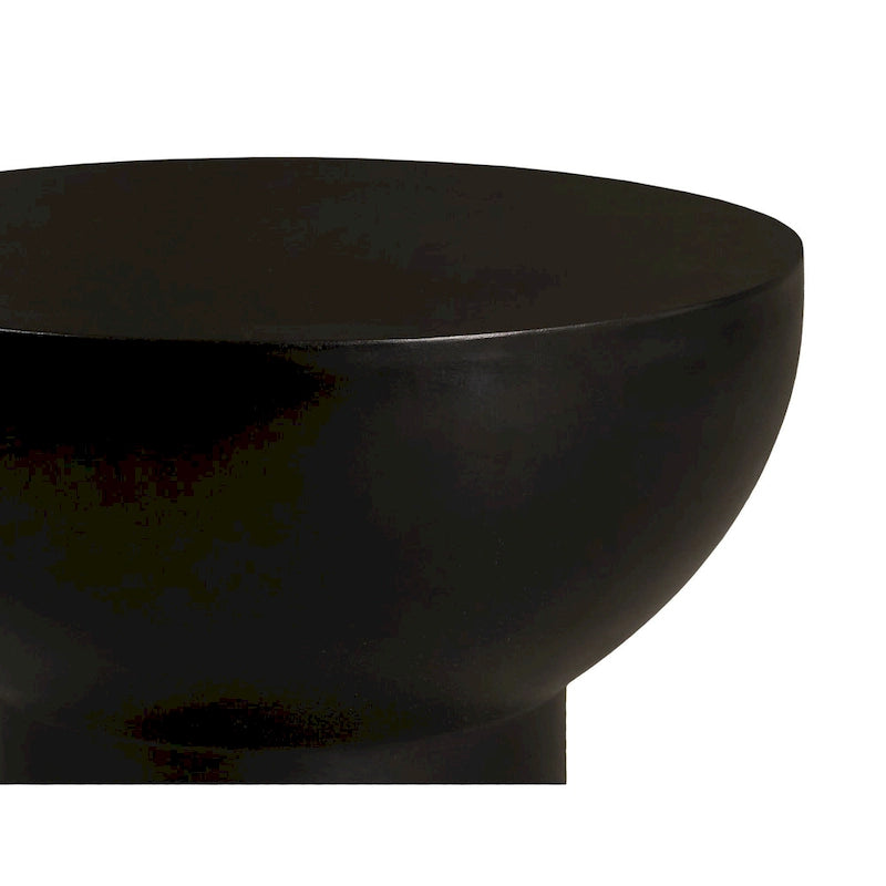 Table d'appoint moderne en béton noir