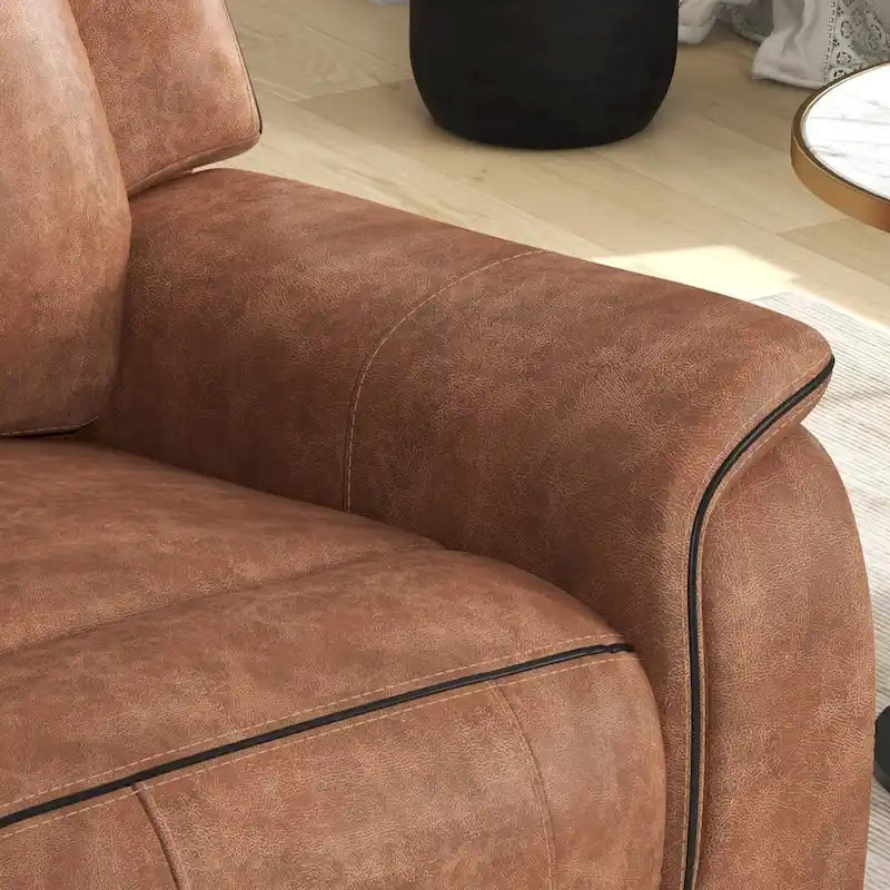 Fauteuil inclinable manuel avec coussins moelleux et confortables
