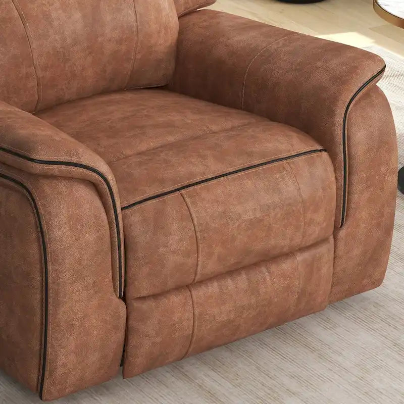 Fauteuil inclinable manuel avec coussins moelleux et confortables