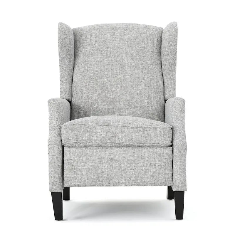 Fauteuils inclinables en tissu traditionnel avec bord clouté par