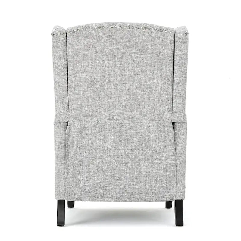 Fauteuils inclinables en tissu traditionnel avec bord clouté par