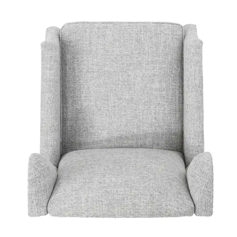 Fauteuils inclinables en tissu traditionnel avec bord clouté par