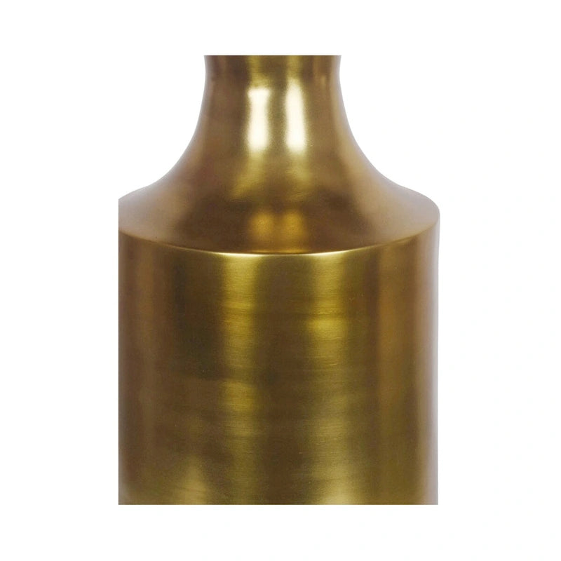 Table d'appoint en aluminium poli – 36,8 larg. x 36,8 prof. x 53,3 haut.